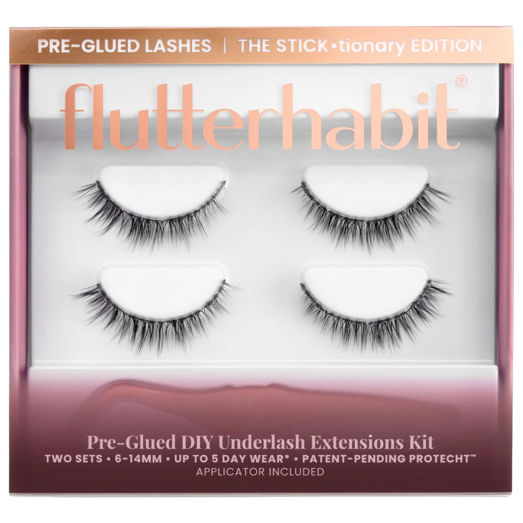 FlutterHabit Pre-Glued Lash Extension Kit – Up to 5 Days – The Bestie